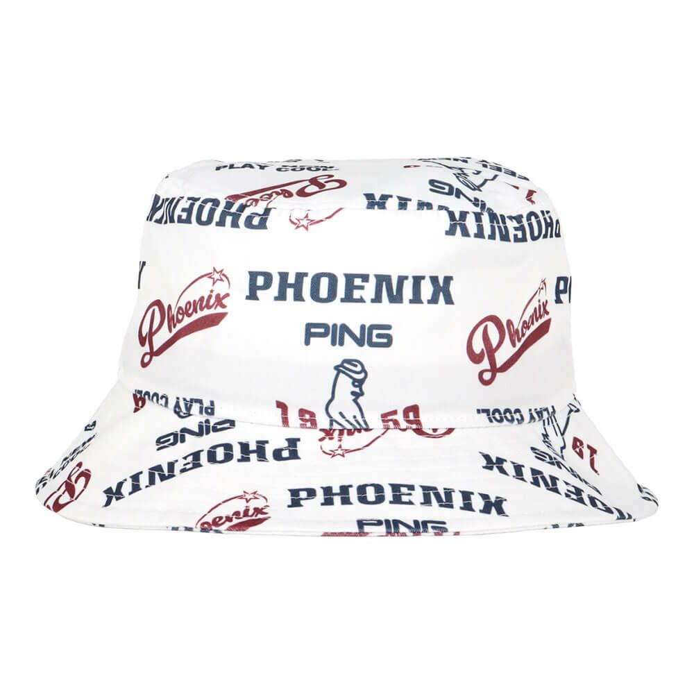 ピン PING　Mr.PING 総柄プリント ハット 621-5287003 030 ホワイト　2025年モデル ホワイト