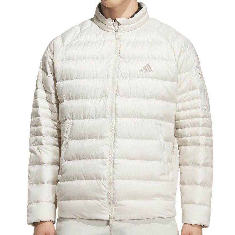 アディダス adidas メンズ アームポケット付き 長袖 フルジップ ダウン