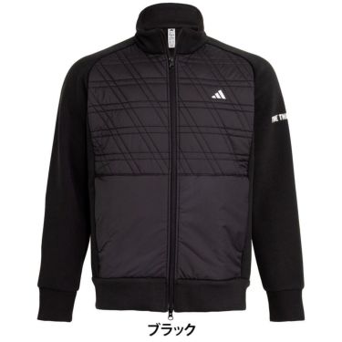 アディダス adidas　メンズ ファブリックミックス 長袖 フルジップ ジャケット OFG58　2025年モデル 詳細5