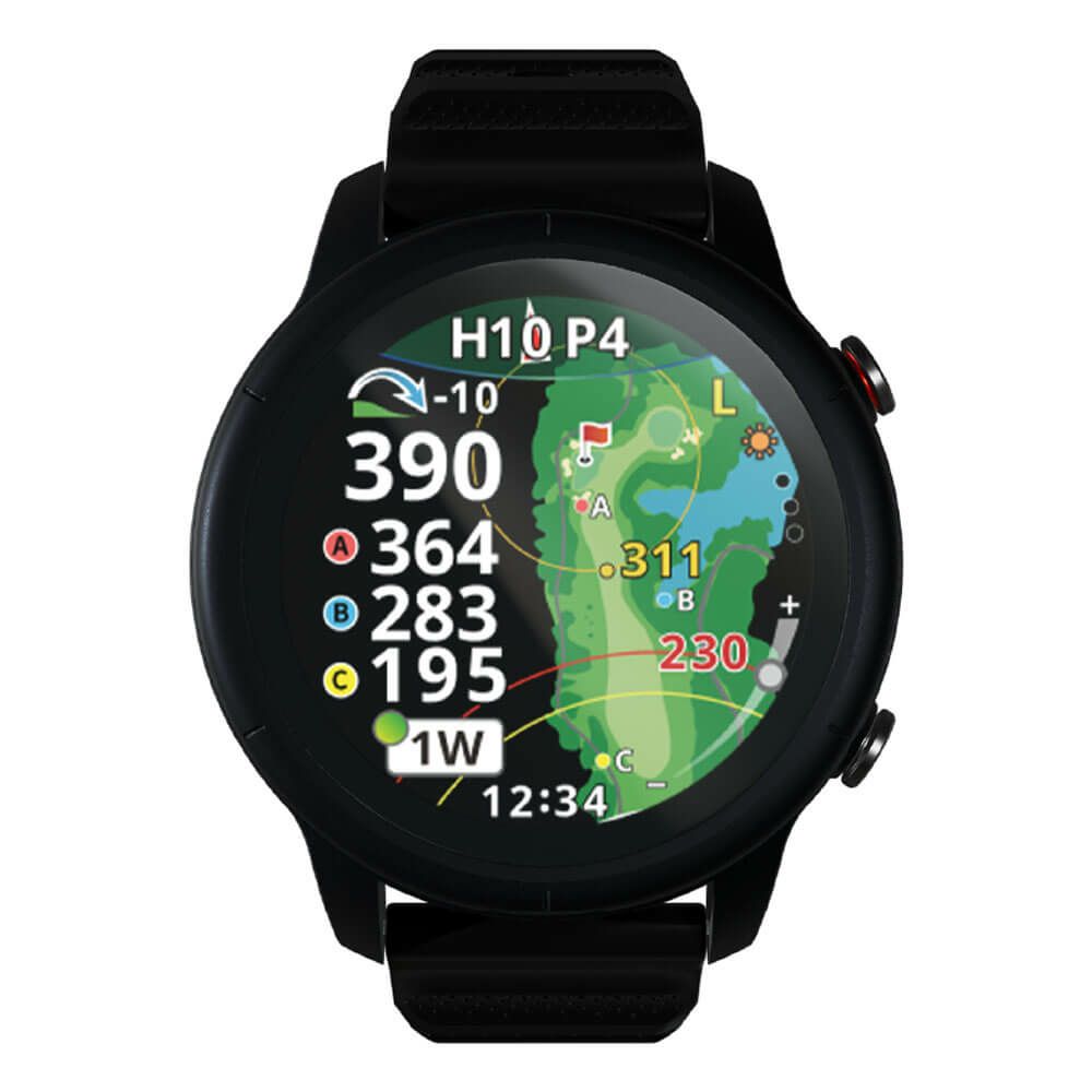 ショットナビ　Shot Navi VELLIX V14 べリックス 1.43インチ AMOLED　腕時計型 GPSゴルフナビ 距離計測器　ブラック ブラック