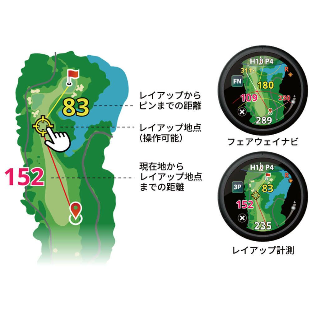 ショットナビ　Shot Navi VELLIX V12 べリックス 1.2インチ AMOLED　腕時計型 GPSゴルフナビ 距離計測器　ブラック 詳細10