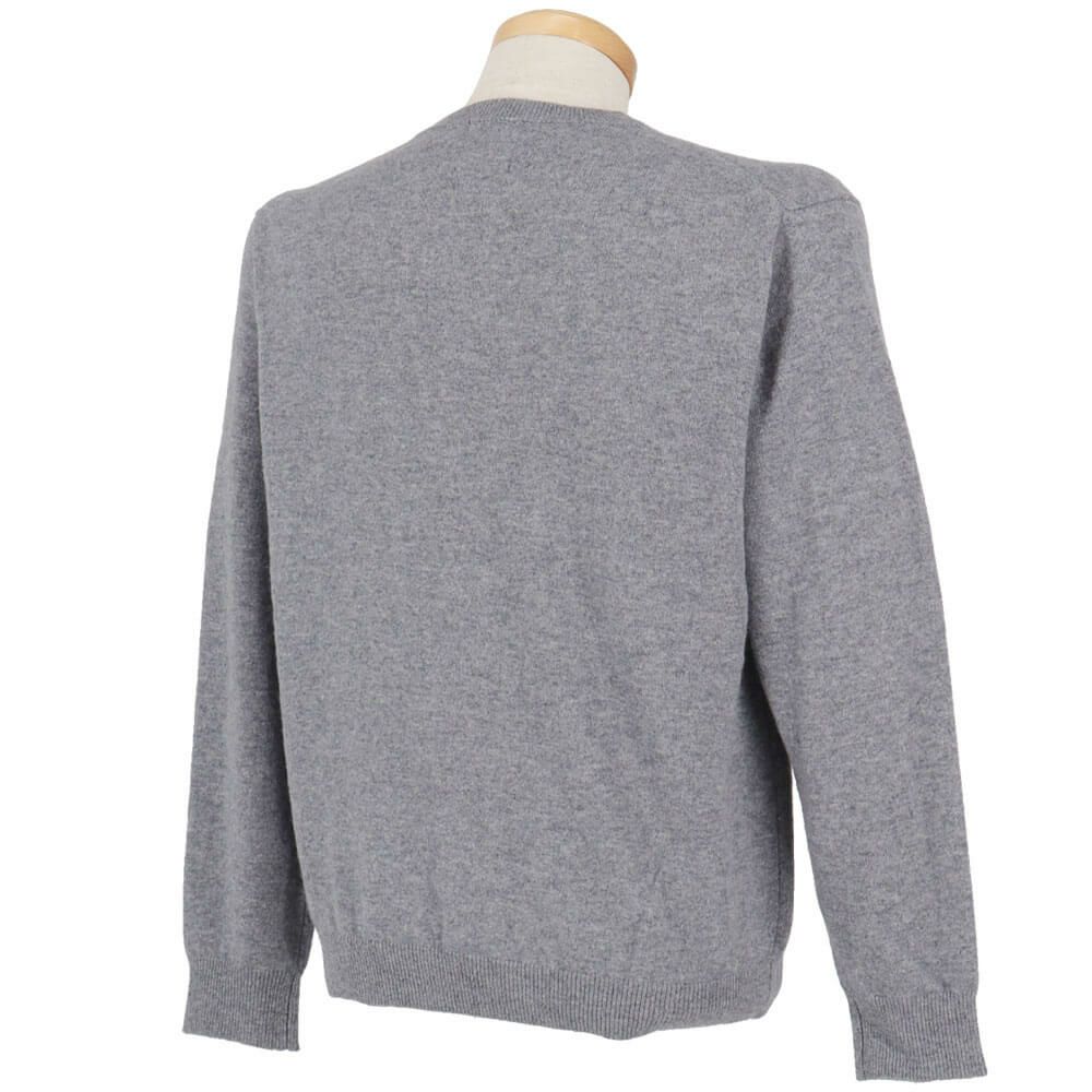 MOCO モコ　メンズ カシミヤ 長袖 Vネック セーター 21-1252030　2025年モデル 詳細3