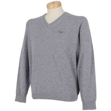 MOCO モコ　メンズ カシミヤ 長袖 Vネック セーター 21-1252030　2025年モデル 詳細4