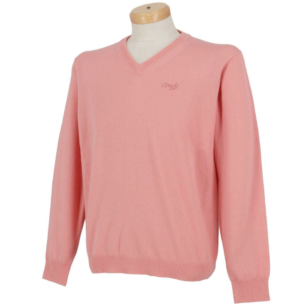 MOCO モコ　メンズ カシミヤ 長袖 Vネック セーター 21-1252030　2025年モデル 詳細7