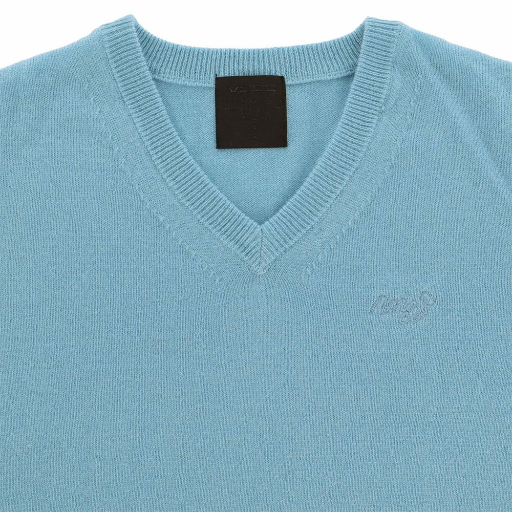 MOCO モコ　メンズ カシミヤ 長袖 Vネック セーター 21-1252030　2025年モデル 詳細11