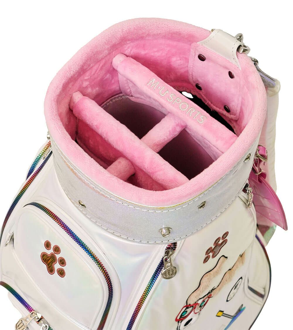 M・U SPORTS エム・ユー スポーツ　ローリングソール キャディバッグ 703R6134 001 ホワイト　2025年モデル ホワイト 詳細2