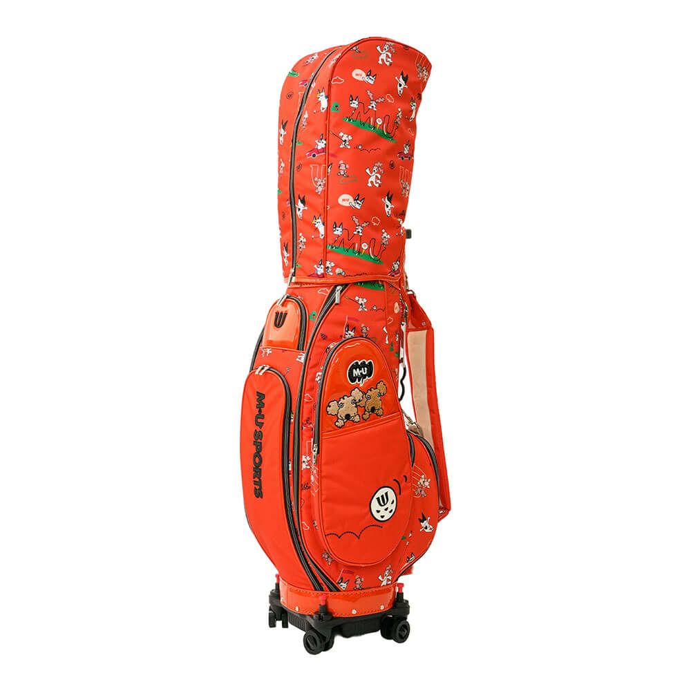 M・U SPORTS エム・ユー スポーツ　ローリングソール キャディバッグ 703R6136 020 オレンジ　2025年モデル オレンジ