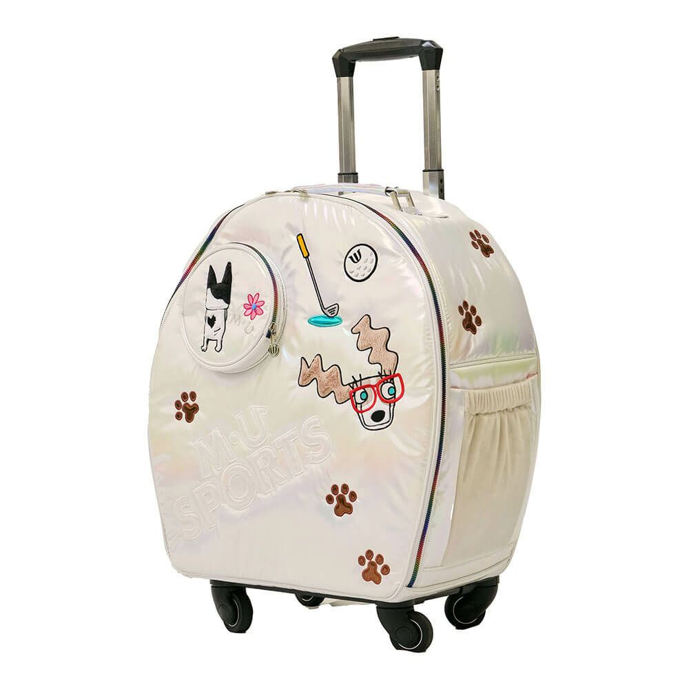 M・U SPORTS エム・ユー スポーツ　キャリーバッグ 703R6234 001 ホワイト　2025年モデル ホワイト