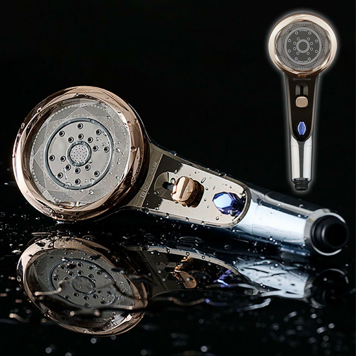 ドクターエア DOCTORAIR　クリスタルジュエル シルバー　シャワーヘッド BSH-01