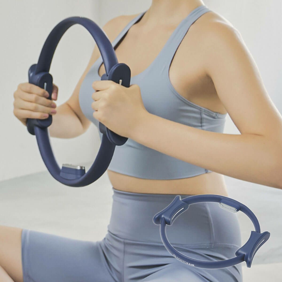 ドクターエア DOCTORAIR　ピラティスリング　エクササイズ用品 EPR-02 ブルー