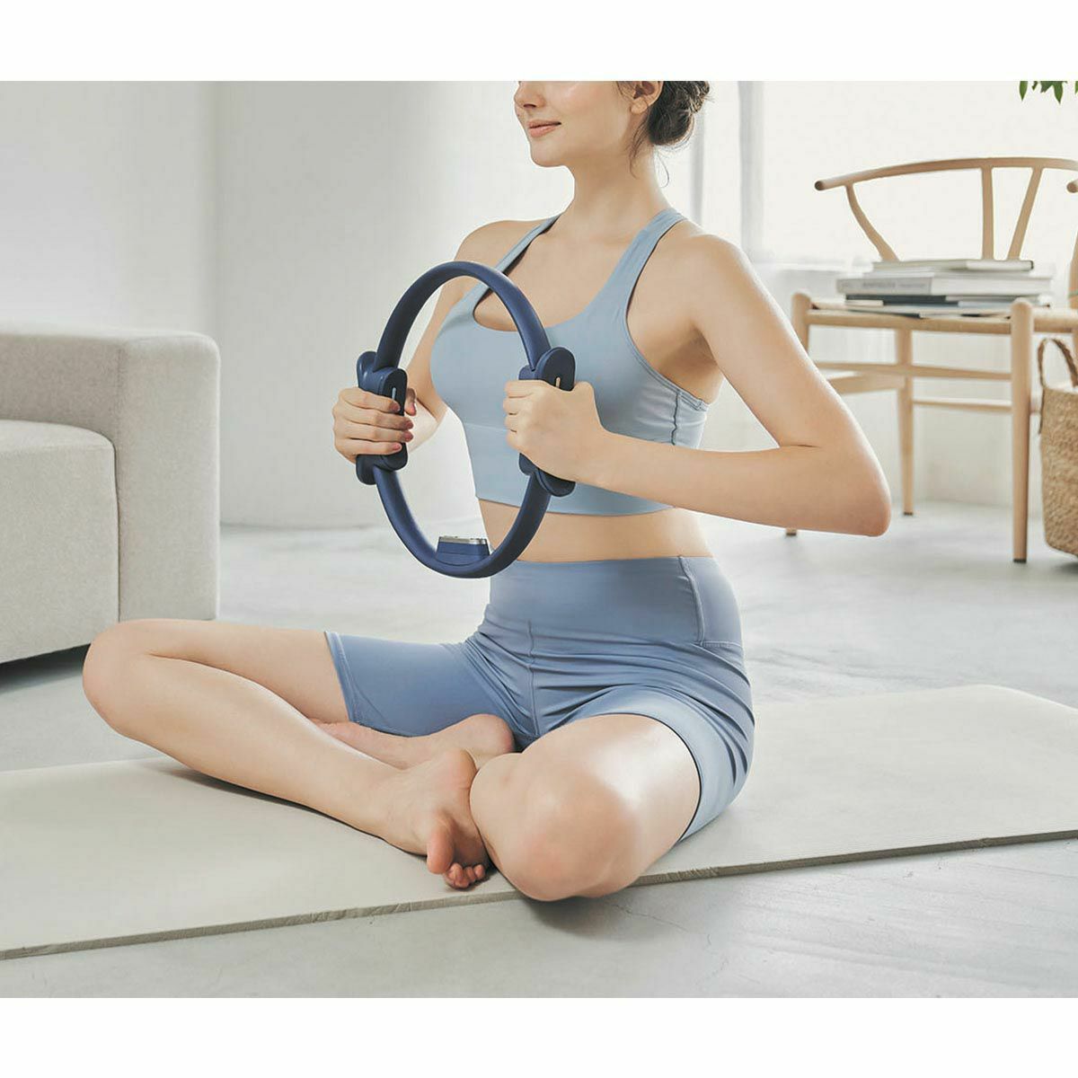 ドクターエア DOCTORAIR　ピラティスリング　エクササイズ用品 EPR-02 ブルー 詳細5