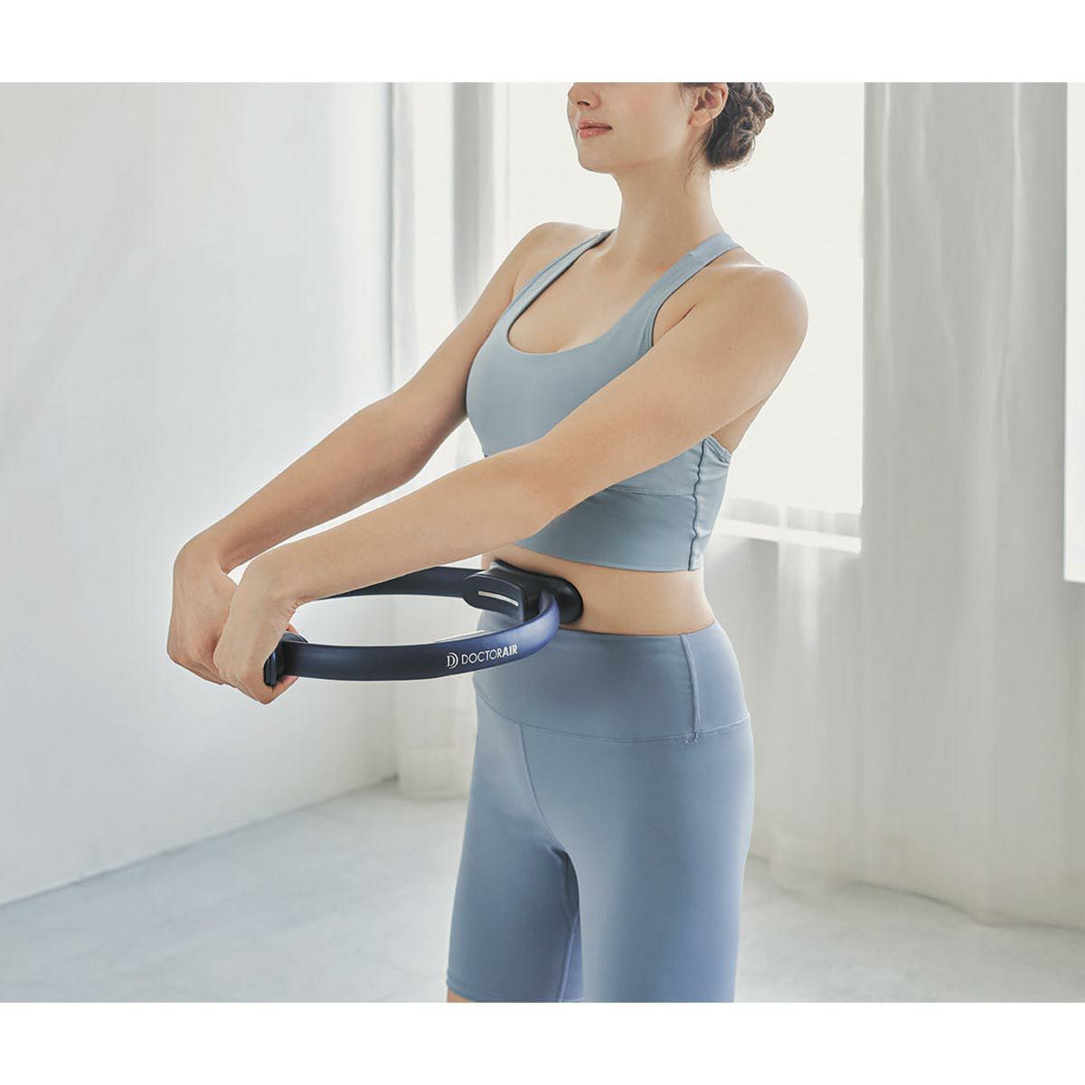 ドクターエア DOCTORAIR　ピラティスリング　エクササイズ用品 EPR-02 ブルー 詳細10