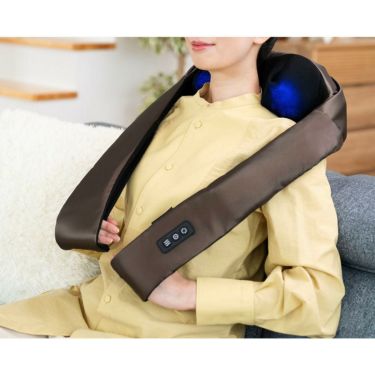 ドクターエア DOCTORAIR　3Dネックマッサージャー プレミアム　MN-05 ブラウン 詳細3