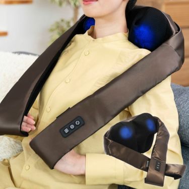 ドクターエア DOCTORAIR　3Dネックマッサージャー プレミアム　MN-05 ブラウン 詳細10