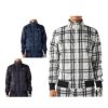 フィラ FILA　メンズ チェック柄 長袖 フルジップ ボンディング ブルゾン 785-292Y