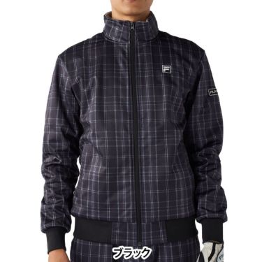 フィラ FILA　メンズ チェック柄 長袖 フルジップ ボンディング ブルゾン 785-292Y 詳細2