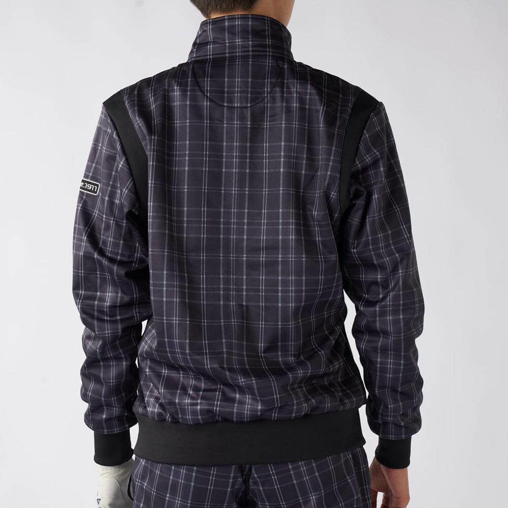 フィラ FILA　メンズ チェック柄 長袖 フルジップ ボンディング ブルゾン 785-292Y 詳細3