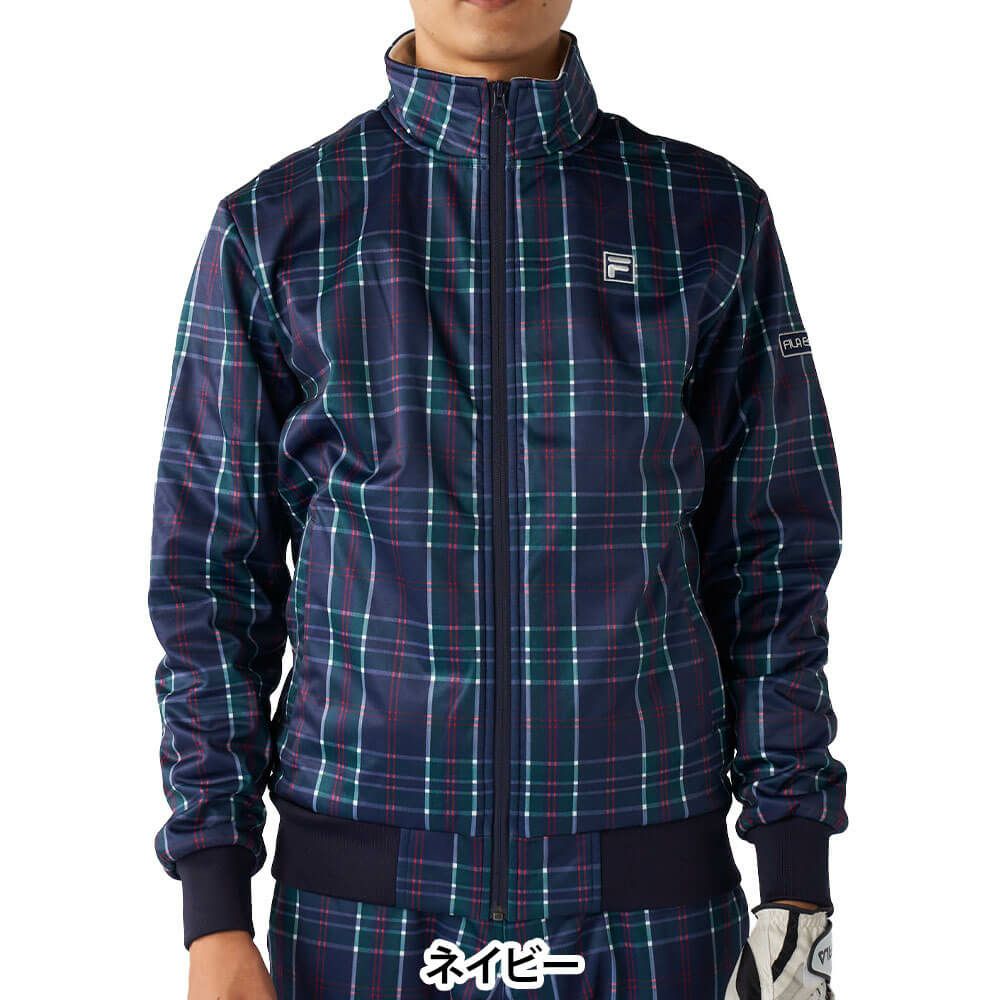 フィラ FILA　メンズ チェック柄 長袖 フルジップ ボンディング ブルゾン 785-292Y 詳細5
