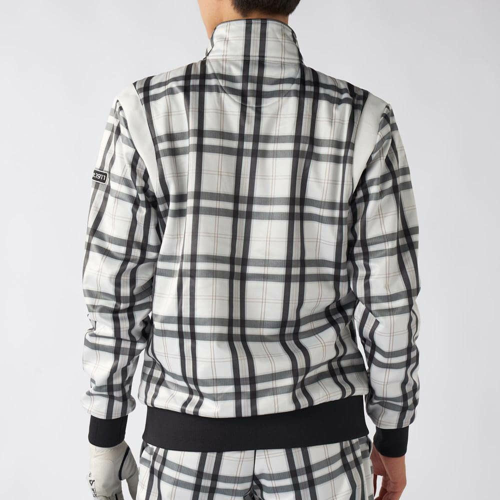 フィラ FILA　メンズ チェック柄 長袖 フルジップ ボンディング ブルゾン 785-292Y 詳細9