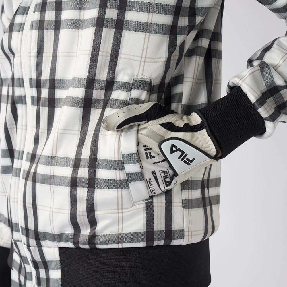 フィラ FILA　メンズ チェック柄 長袖 フルジップ ボンディング ブルゾン 785-292Y 詳細12