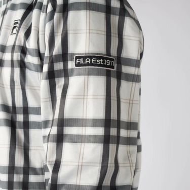 フィラ FILA　メンズ チェック柄 長袖 フルジップ ボンディング ブルゾン 785-292Y 詳細13