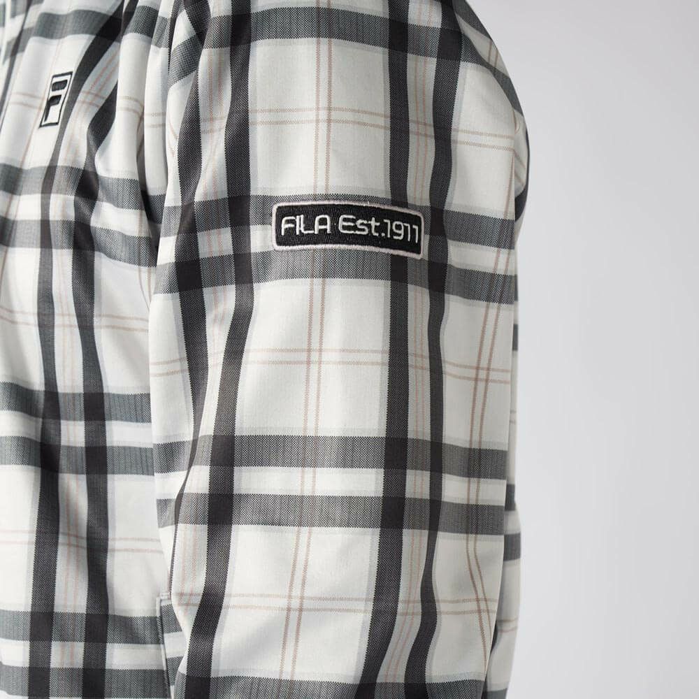 フィラ FILA　メンズ チェック柄 長袖 フルジップ ボンディング ブルゾン 785-292Y 詳細13