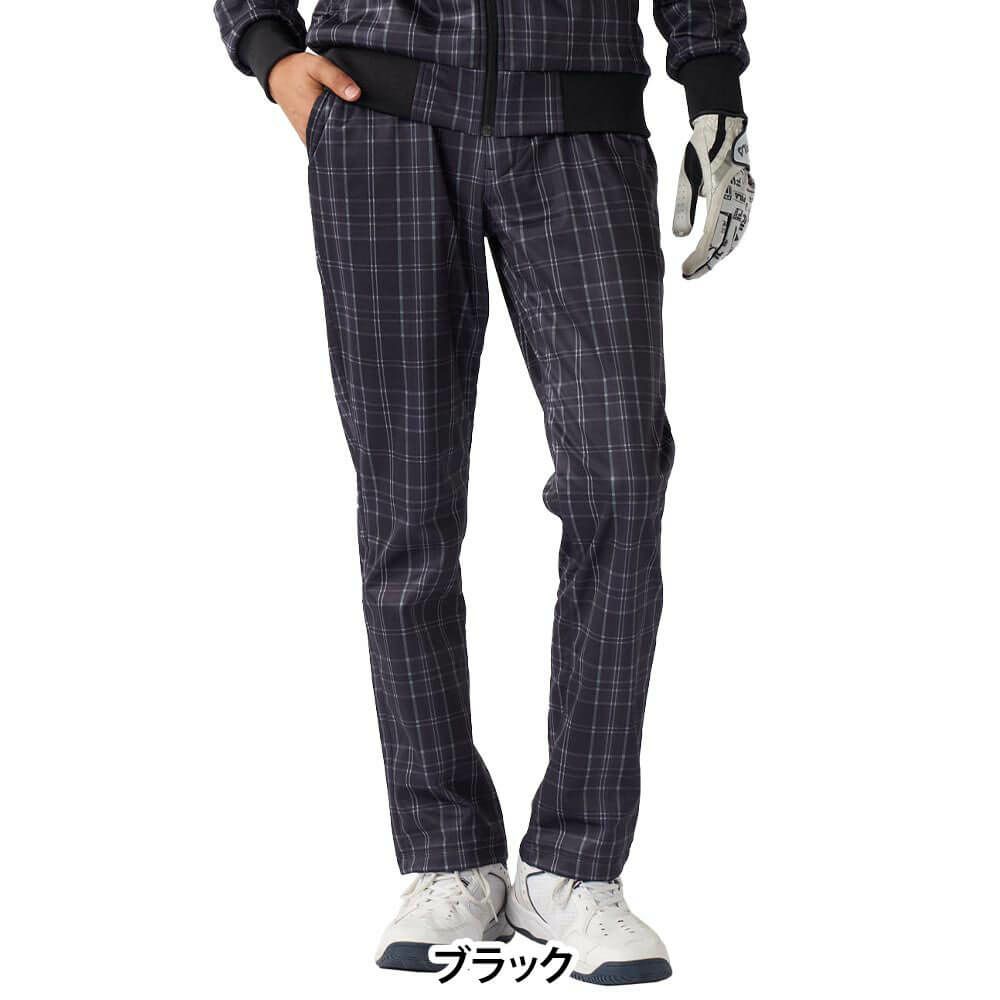 フィラ FILA　メンズ チェック柄 ボンディング ロングパンツ 785-392Y 詳細2