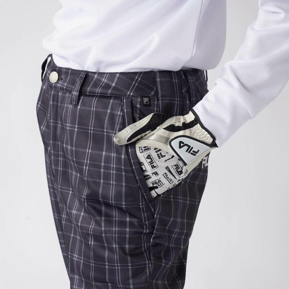 フィラ FILA　メンズ チェック柄 ボンディング ロングパンツ 785-392Y 詳細6