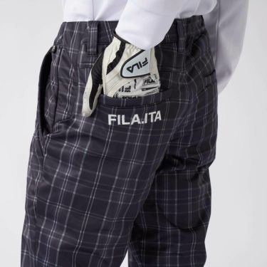 フィラ FILA　メンズ チェック柄 ボンディング ロングパンツ 785-392Y 詳細7