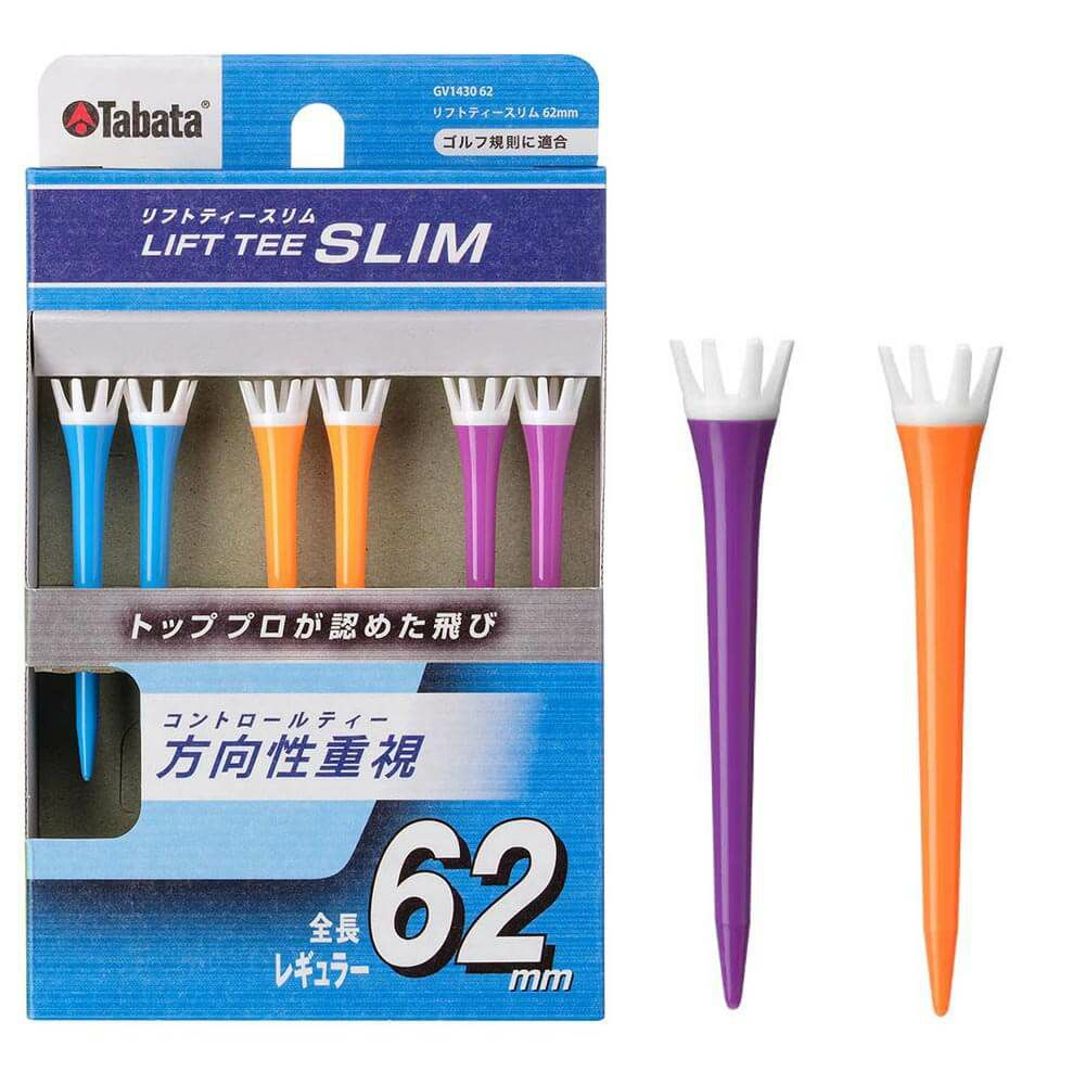 タバタ Tabata　LIFT TEE SLIM リフトティー スリム レギュラー 62mm GV1430 62 B ビビッドカラー 62mm/ビビッドカラー