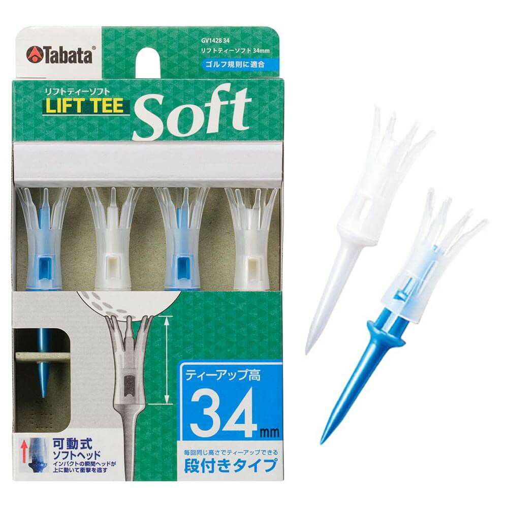 タバタ Tabata　LIFT TEE Soft リフトティー ソフト レギュラー 34mm GV1428 34 A パールブルー 34mm/パールブルー