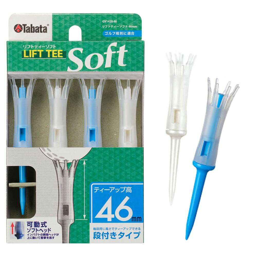 タバタ Tabata　LIFT TEE Soft リフトティー ソフト 超ロング 46mm GV1428 46 A スプラッシュブルー 46mm/スプラッシュブルー