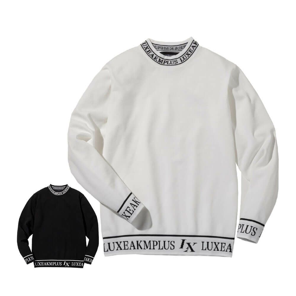 リュクスエイケイエムプラス　メンズ ヘムライン 長袖 モックネック ニット LAK-25011　2025年モデル 詳細1