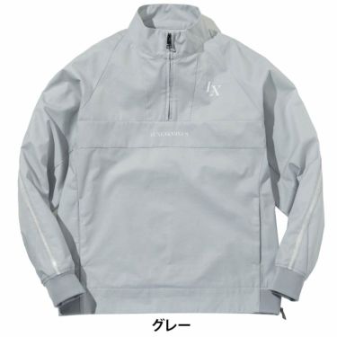リュクスエイケイエムプラス　メンズ ラインハーフジップ 長袖 ブリーザブル ブルゾン LAO-25012　2025年モデル 詳細1 詳細2