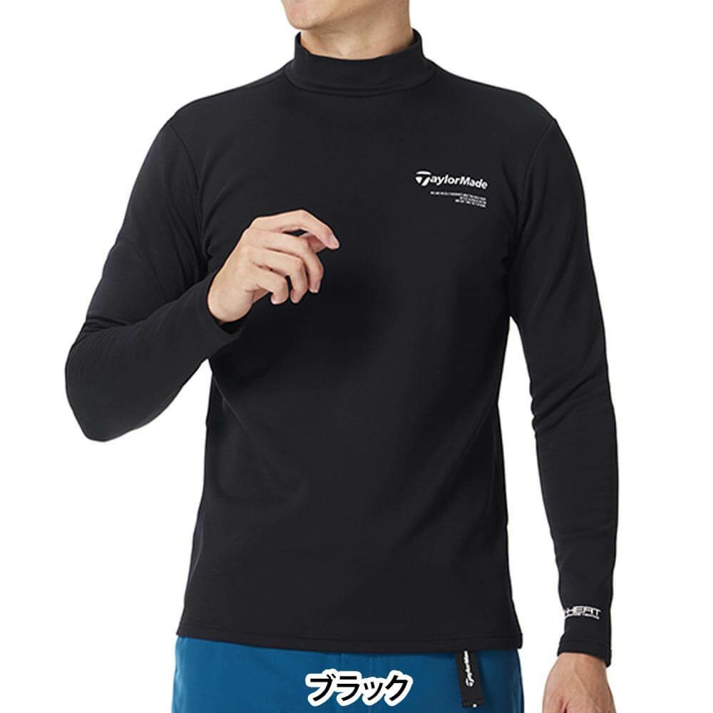 テーラーメイド TaylorMade　メンズ 長袖 モックネック シャツ TL510　2025年モデル 詳細1 詳細2