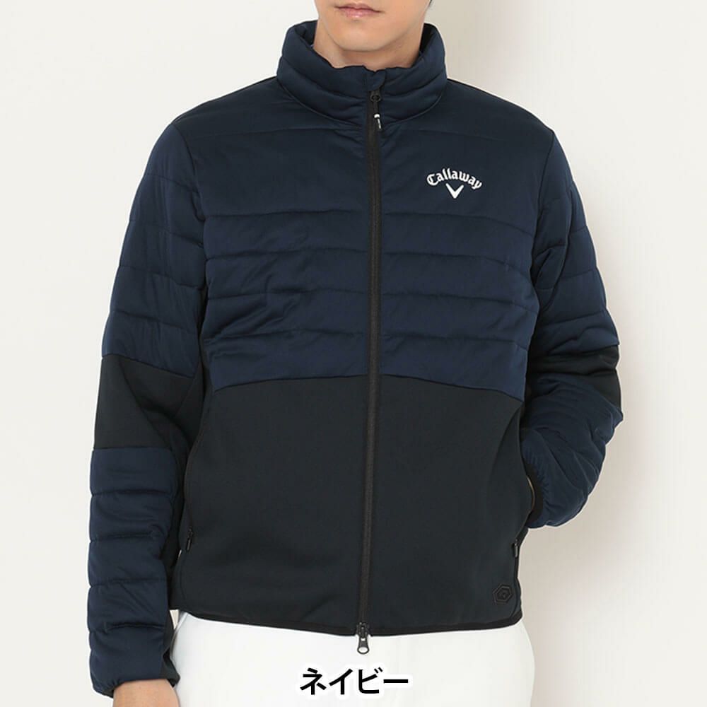 キャロウェイ Callaway　メンズ スターストレッチ 長袖 中綿&裏起毛スムース スウェット ブルゾン C25217106　2025年モデル 詳細1 詳細8