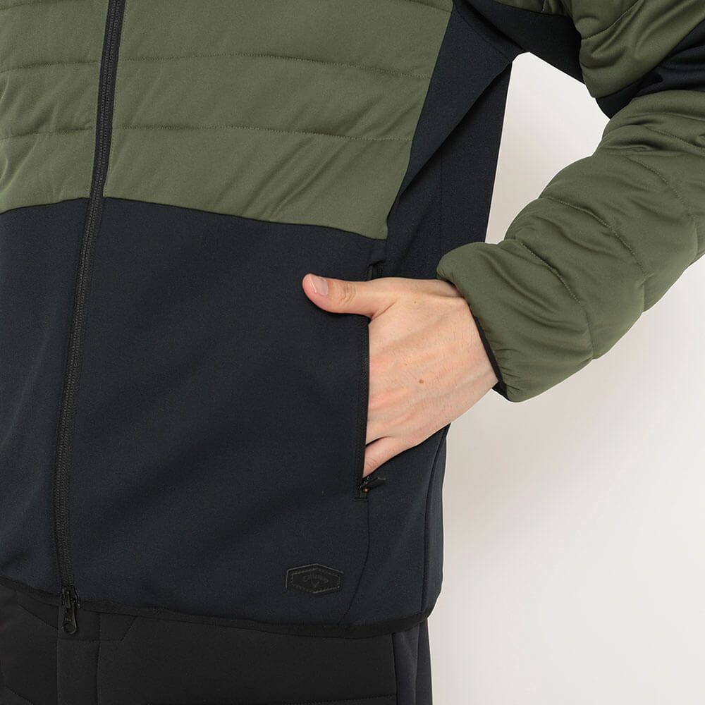 キャロウェイ Callaway　メンズ スターストレッチ 長袖 中綿&裏起毛スムース スウェット ブルゾン C25217106　2025年モデル 詳細1 詳細14