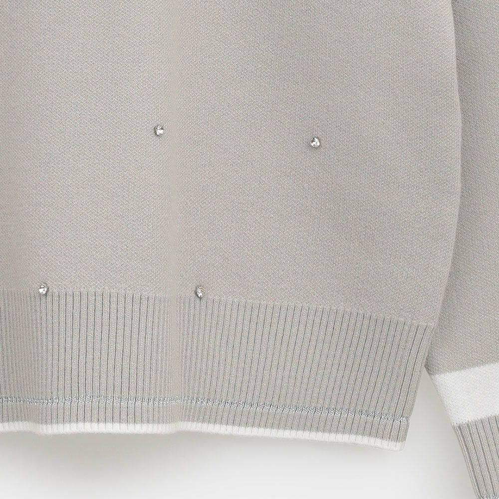 キャロウェイ Callaway　レディース クルーネック 長袖 ラインストーン付き ニット C25218201　2025年モデル 詳細1 詳細9