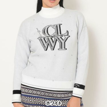 キャロウェイ Callaway　レディース クルーネック 長袖 ラインストーン付き ニット C25218201　2025年モデル 詳細1 詳細11