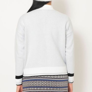 キャロウェイ Callaway　レディース クルーネック 長袖 ラインストーン付き ニット C25218201　2025年モデル 詳細1 詳細12