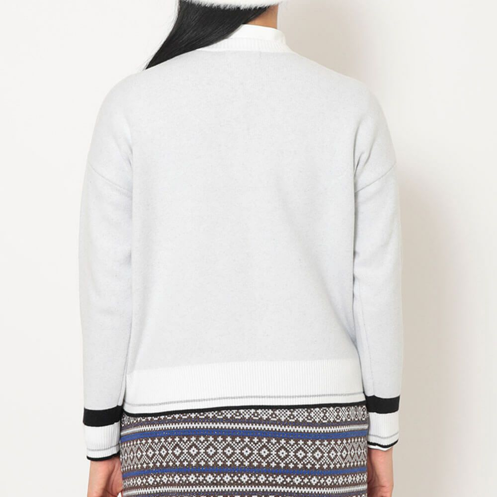 キャロウェイ Callaway　レディース クルーネック 長袖 ラインストーン付き ニット C25218201　2025年モデル 詳細1 詳細12