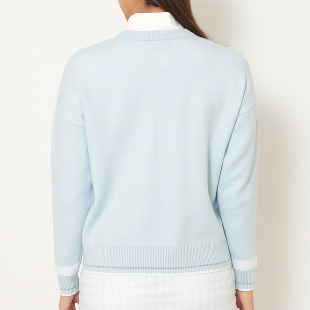 キャロウェイ Callaway　レディース クルーネック 長袖 ラインストーン付き ニット C25218201　2025年モデル 詳細1 詳細15