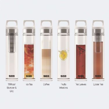 シグ SIGG　 ホット＆コールド グラス 0.4L 透明　水筒  詳細1