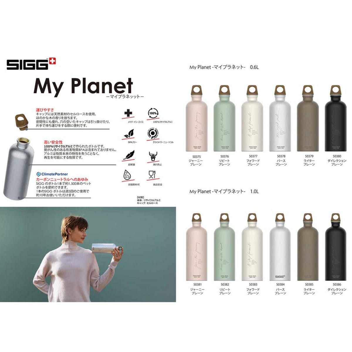 シグ SIGG　 マイプラネット 0.6L ジャーニープレーン　水筒  詳細20