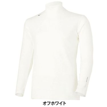 ミズノ MIZUNO　メンズ BIO NEXT バイオネクスト ストレッチフリース 長袖 ハイネック E2MJC502　2025年モデル オフホワイト 詳細1
