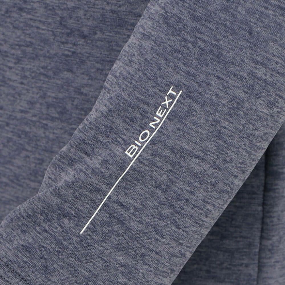 ミズノ MIZUNO　メンズ BIO NEXT バイオネクスト ストレッチフリース 長袖 ハイネック E2MJC502　2025年モデル ブラック杢 詳細4