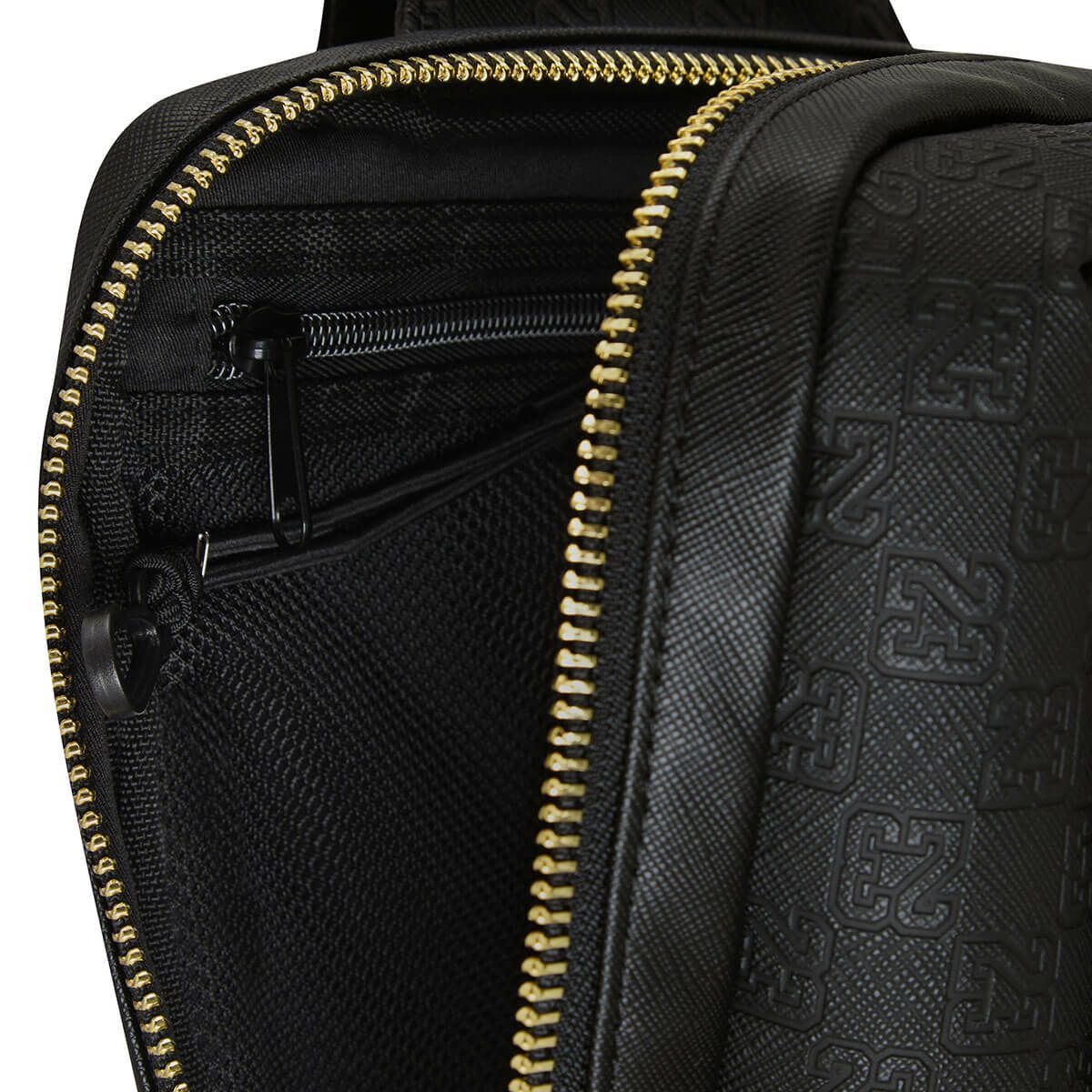 Jordan ジョーダン MONOGRAM SLING BAG モノグラム スリングバッグ MA0991 K5X ブラック/ゴールド ブラック/ゴールド 詳細3