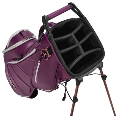 Jordan ジョーダン FADEAWAY フェイドアウェイ プレミアム スタンド キャディバッグ JD9902 615 ボルドー/セイル/メタリックゴールド ボルドー/セイル/ゴールド 詳細3
