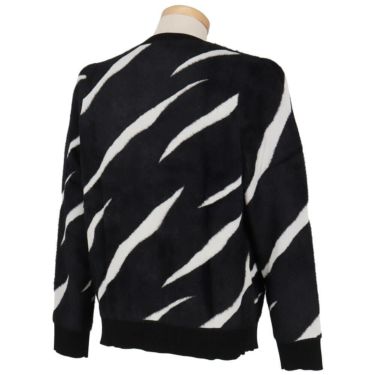 ジャックバニー Jack Bunny!!　メンズ 12Gダブルジャガード クルーネックニット 長袖 セーター 262-5270155　2025年モデル ブラック 詳細2