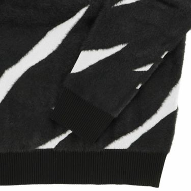 ジャックバニー Jack Bunny!!　メンズ 12Gダブルジャガード クルーネックニット 長袖 セーター 262-5270155　2025年モデル ブラック 詳細5